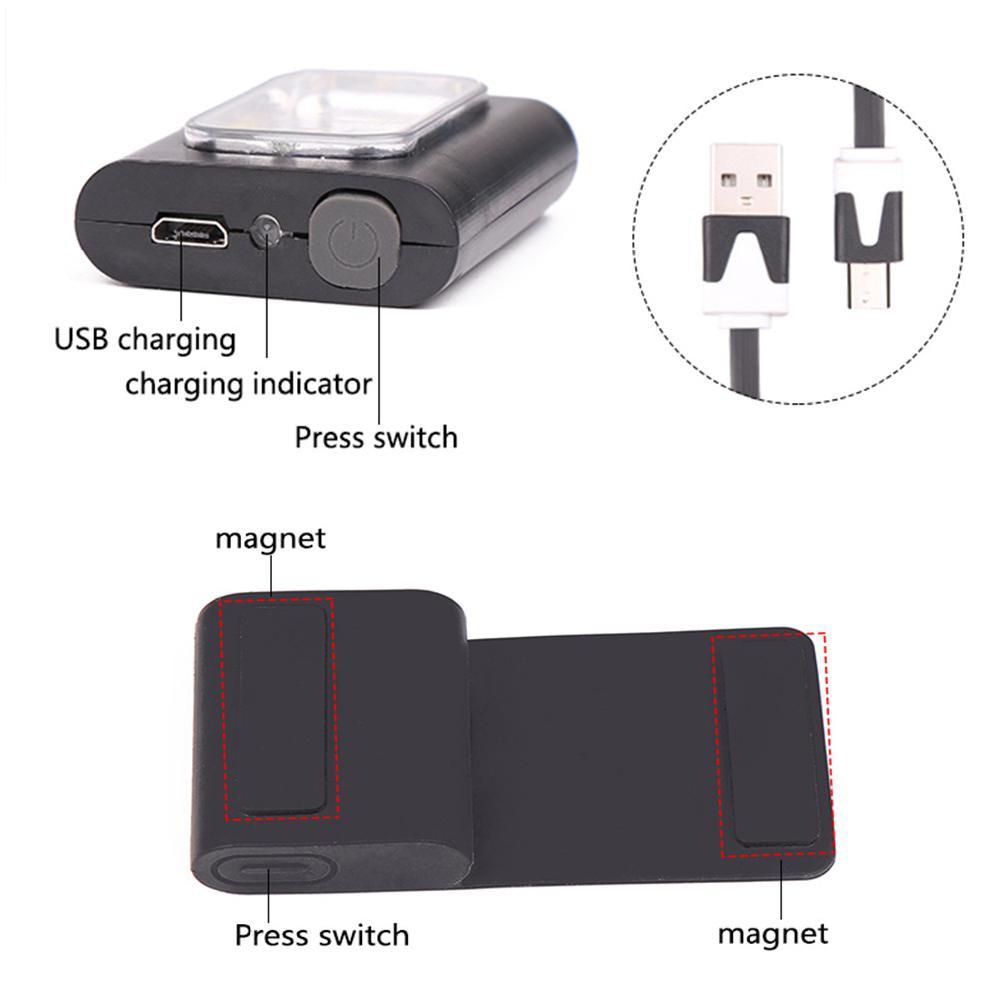 Outdoor Night Running Flashing USB Rechargeable Sports Warning Light