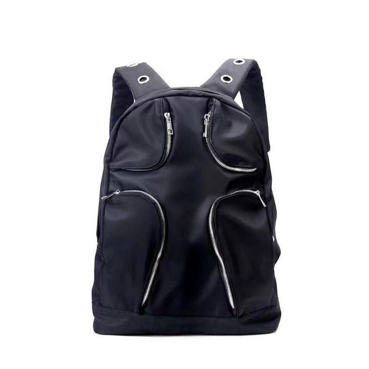 Nylon Multi-pocket Black Tactical Large Capacity Backpack