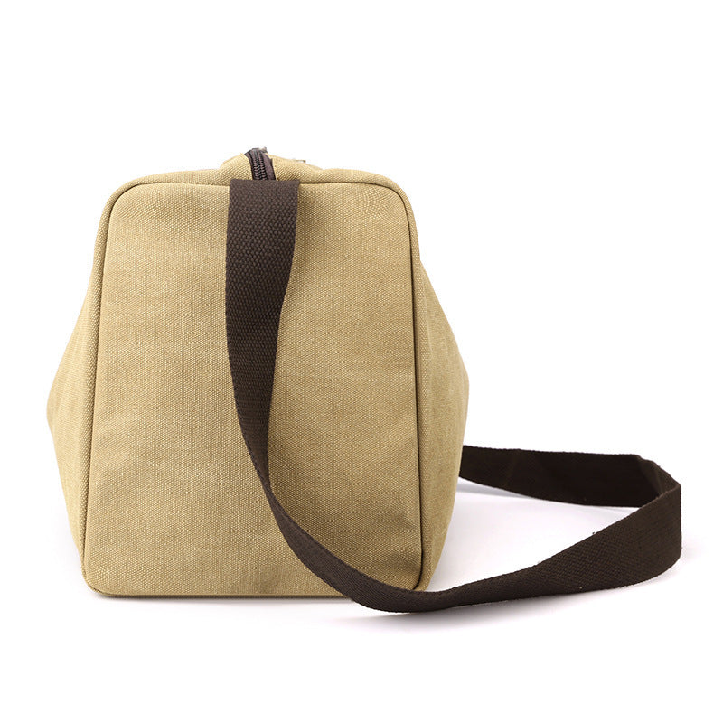 Retro Canvas Sports Gym Large-capacity Crossbody Bag