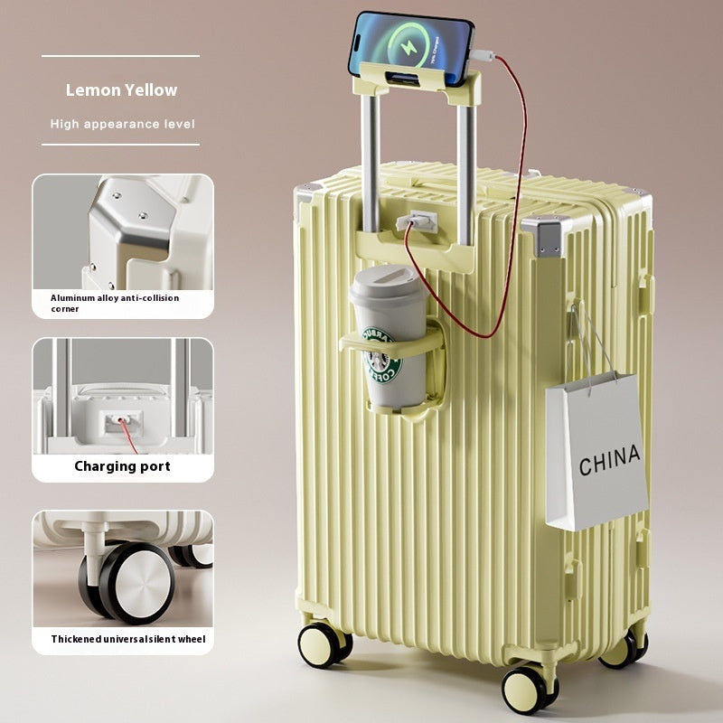Multifunctional Anti-fall Luggage Thickened And Large-capacity Trolley Case