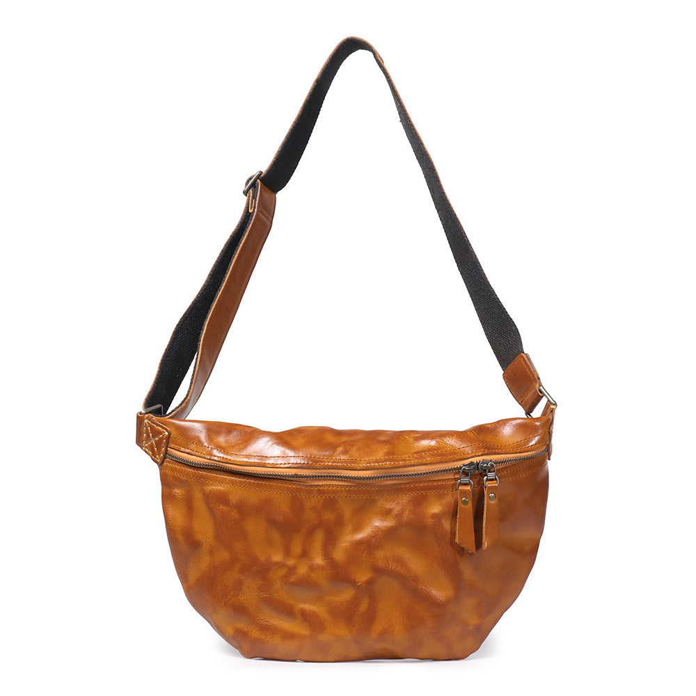 Retro Men's Bag Skull Skin Outdoor Cycling Crossbody Bag