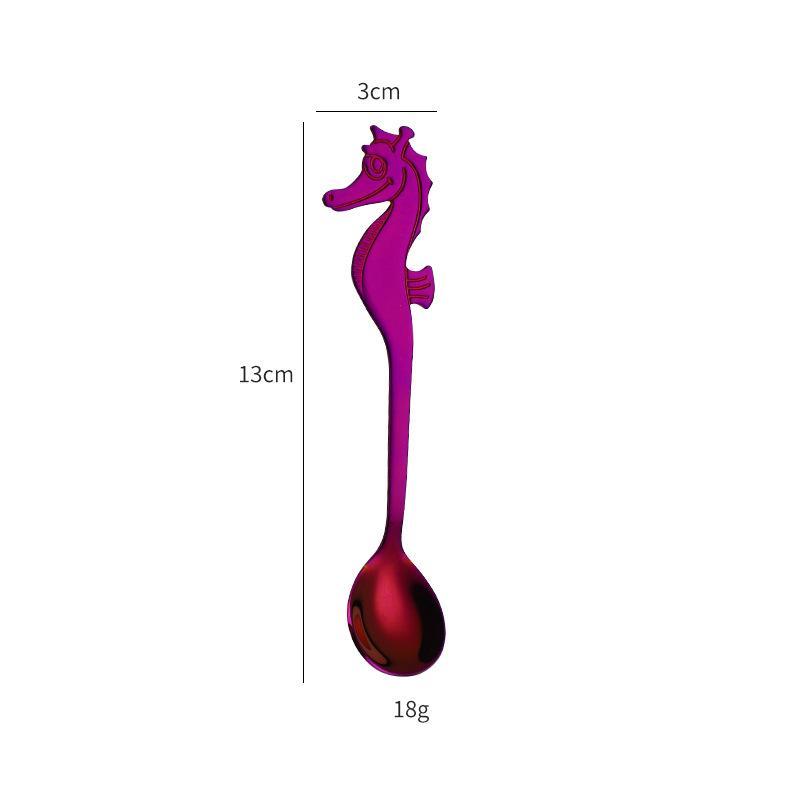 Creative Stainless Steel Seahorse Coffee Spoon