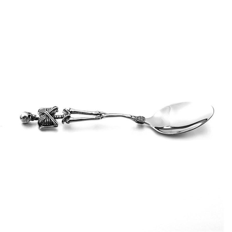 Stainless steel fork and spoon