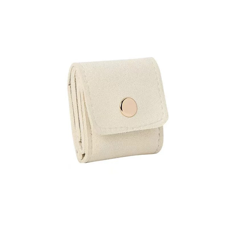 Simple And Convenient Grid Jewelry Mini Microfiber Ring Buggy Bag