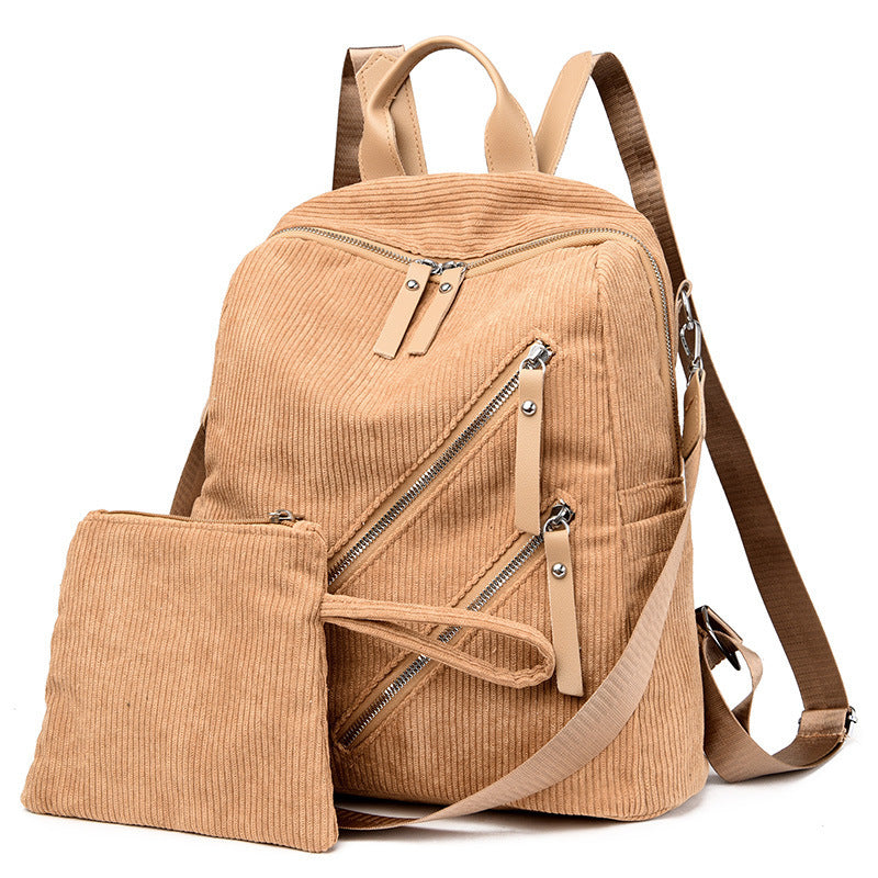 Simple Street Trendy Capacity Casual Female Backpack