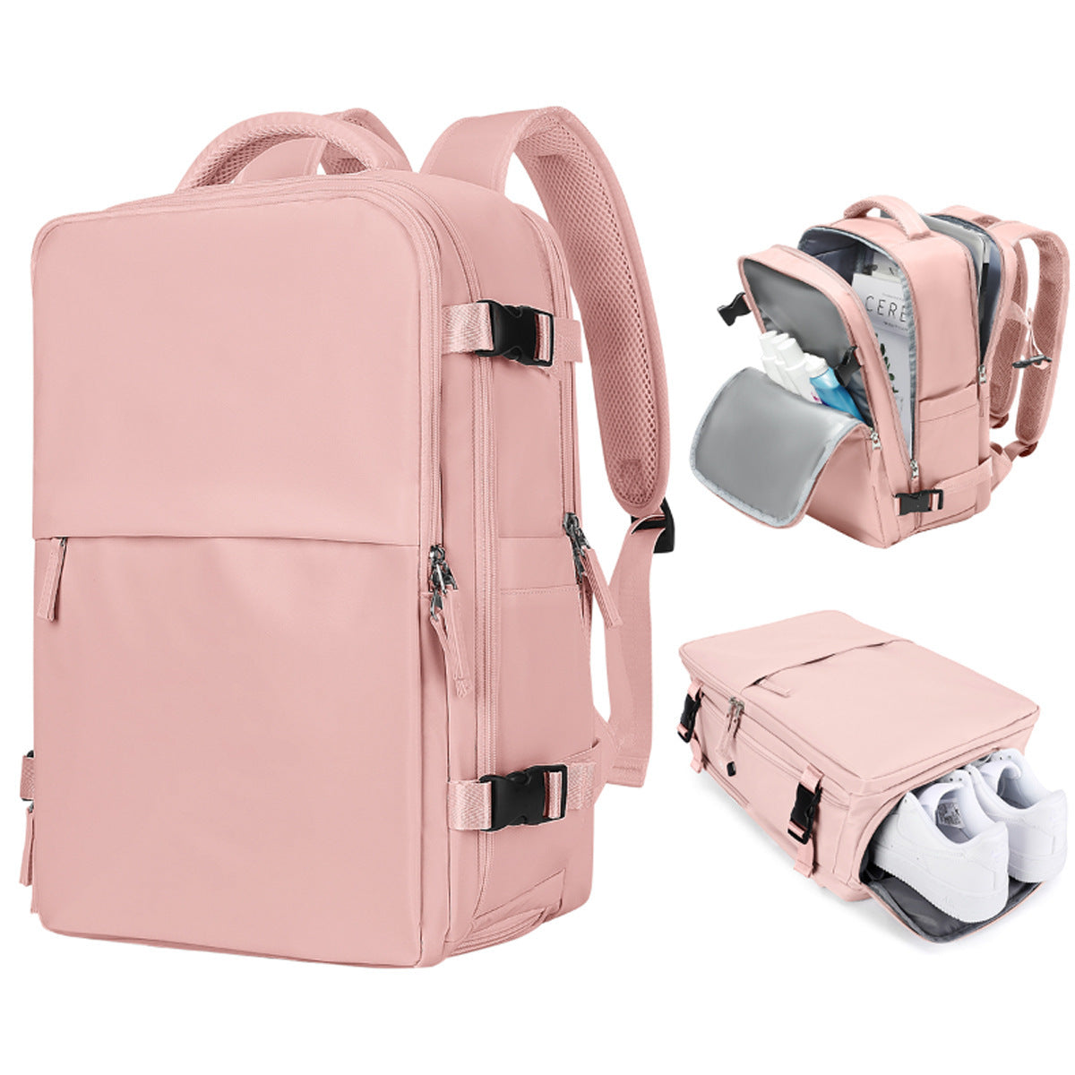Backpack Women's Large Capacity Travel Men's Business Trip Can Be Expanded