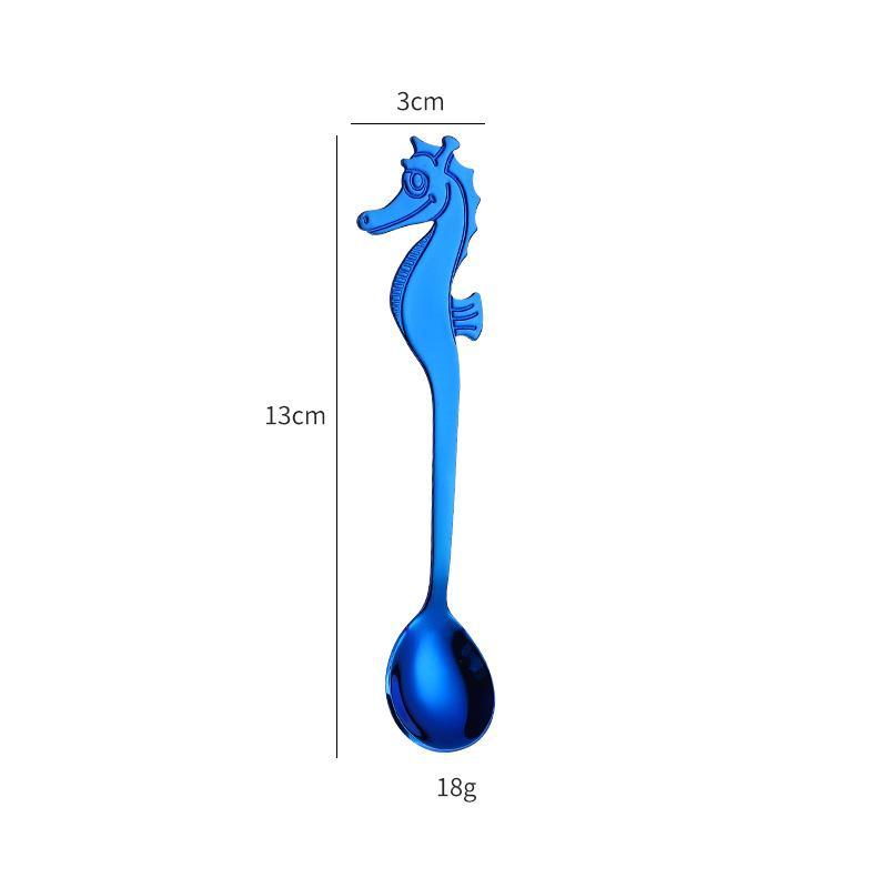 Creative Stainless Steel Seahorse Coffee Spoon