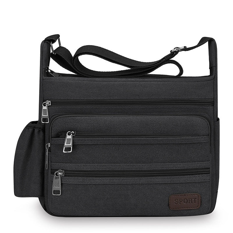 Multifunctional Leisure Large Storage Device Canvas Crossbody Travel Bag