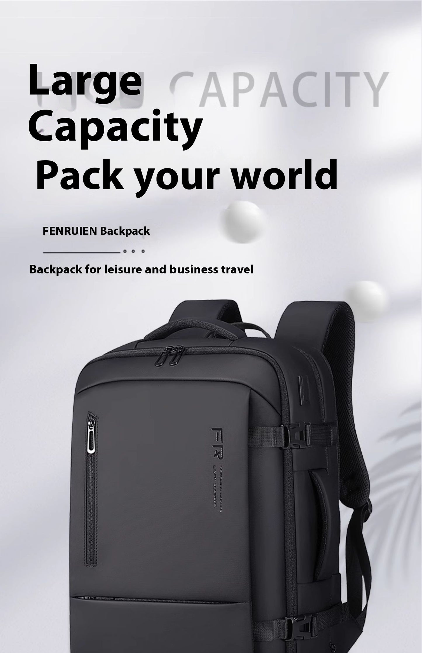 A Large Capacity Backpack For Men's Commuting Travel