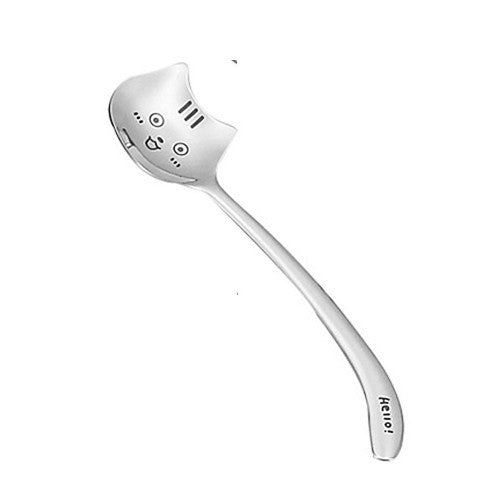 Japanese and Korean Long-tailed Cat Curly-tailed Cat Coffee Spoon