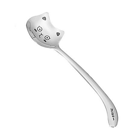 Japanese and Korean Long-tailed Cat Curly-tailed Cat Coffee Spoon