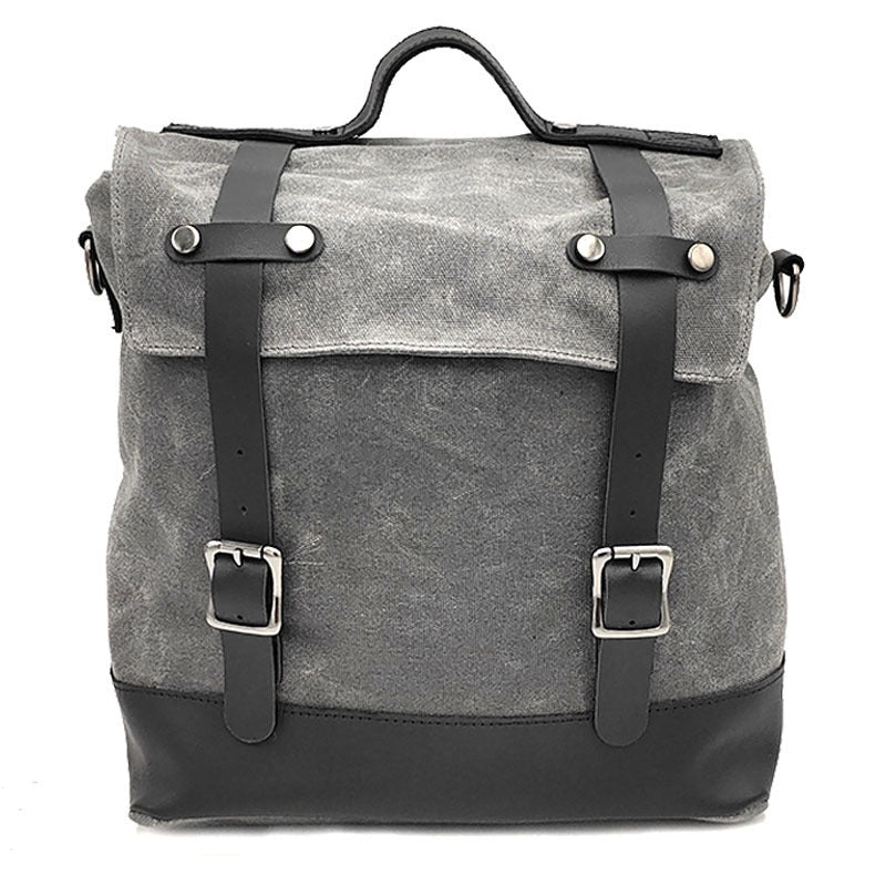 Thick Waterproof Large Capacity Canvas Motorcycle Side Bag
