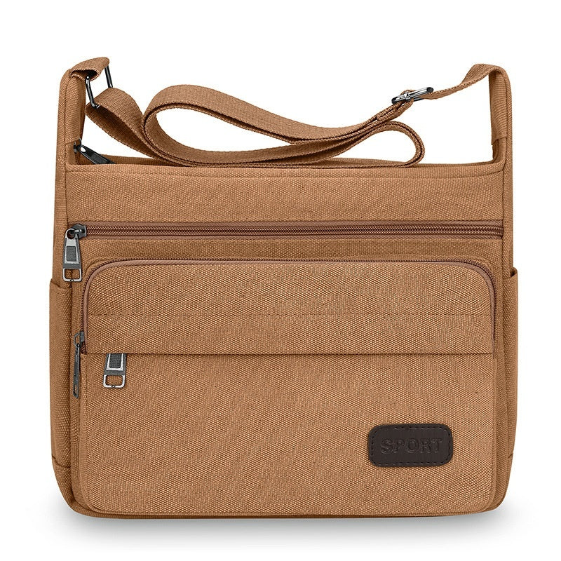 Multifunctional Leisure Large Storage Device Canvas Crossbody Travel Bag