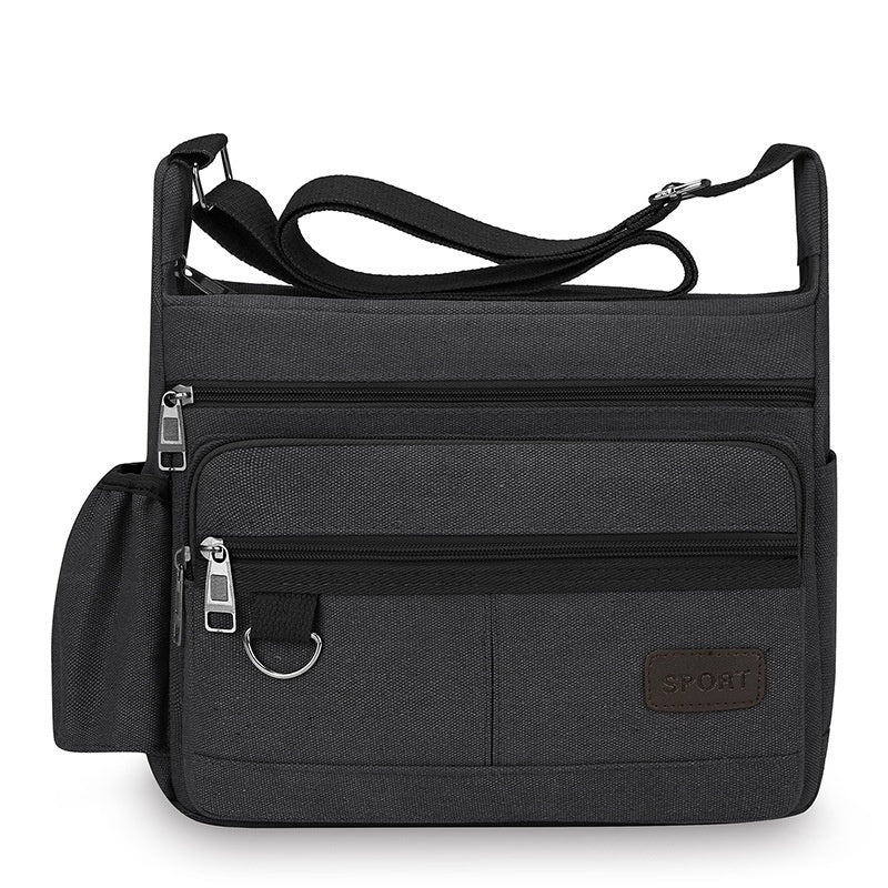 Multifunctional Leisure Large Storage Device Canvas Crossbody Travel Bag