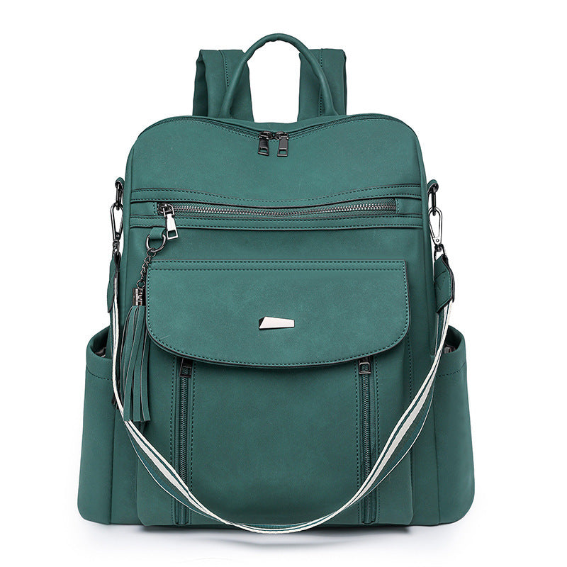 PU Retro Lady's Bags Large Capacity Women's Backpack