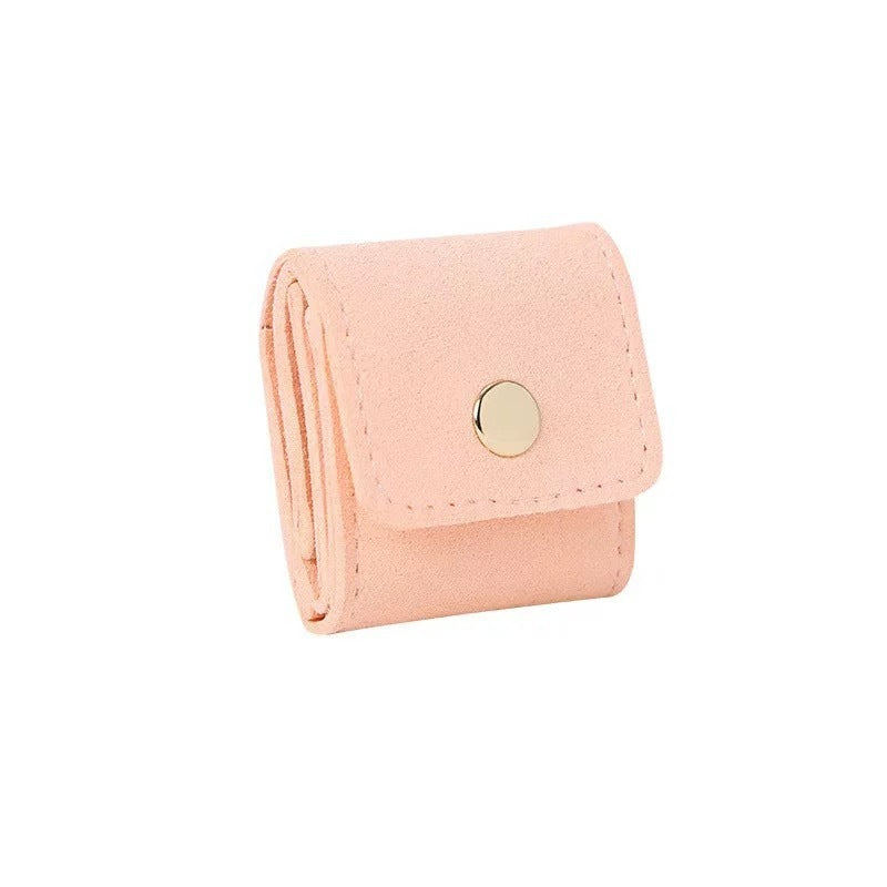 Simple And Convenient Grid Jewelry Mini Microfiber Ring Buggy Bag