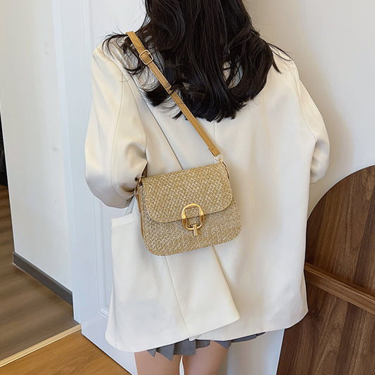Lock Straw One-shoulder Crossboby Bag