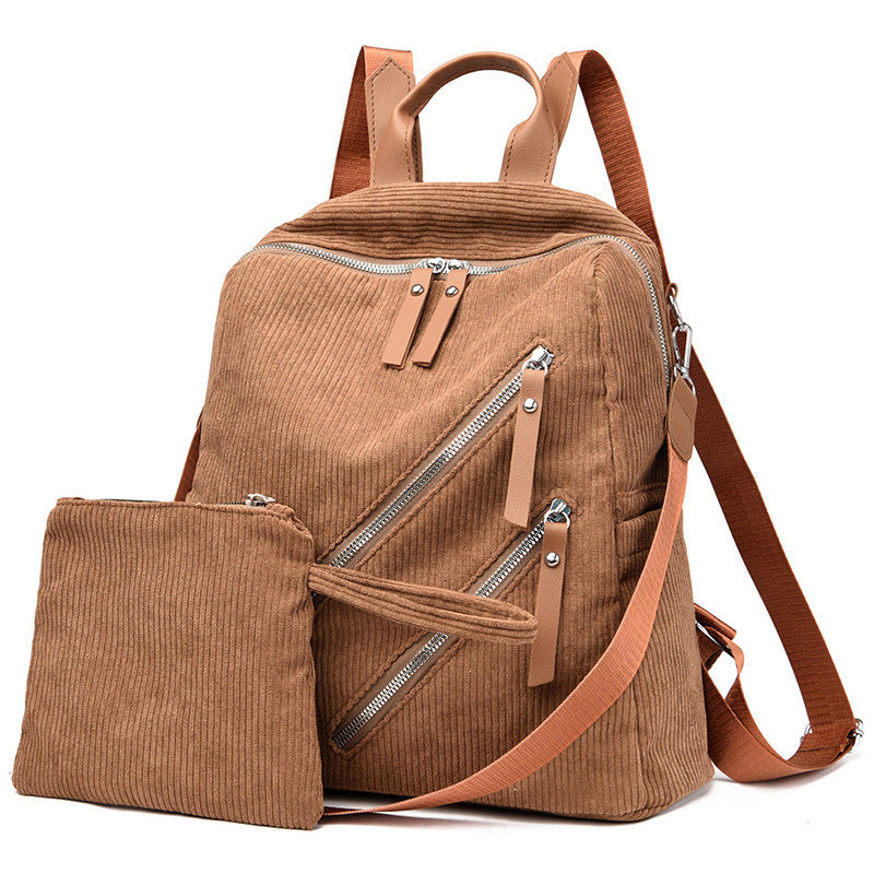 Simple Street Trendy Capacity Casual Female Backpack