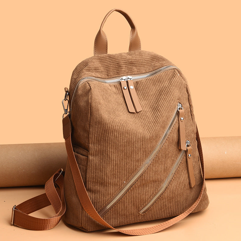 Simple Street Trendy Capacity Casual Female Backpack