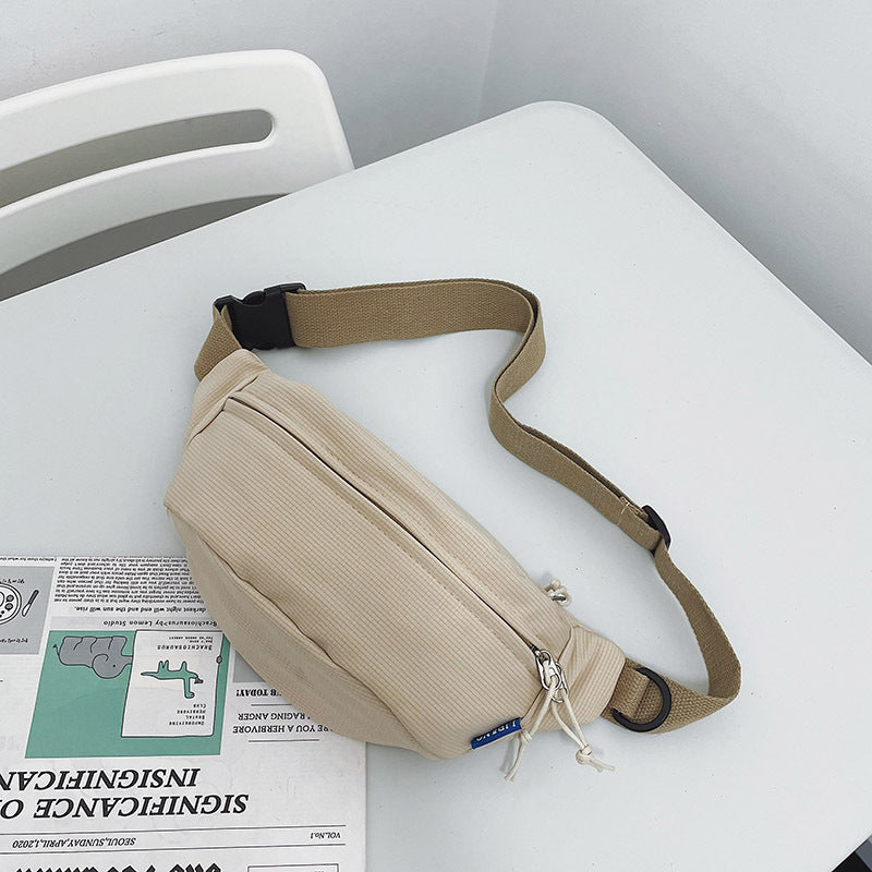 Pure Color All-matching Outdoor Pocket New Shoulder Bag