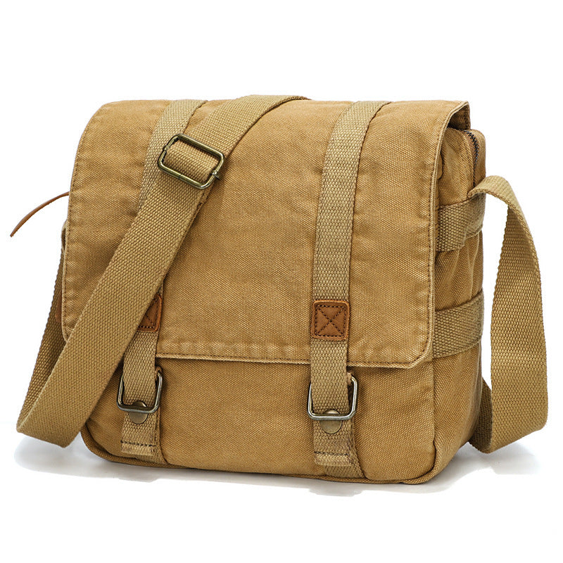 Fashion Men's Portable Retro Canvas Shoulder Bag