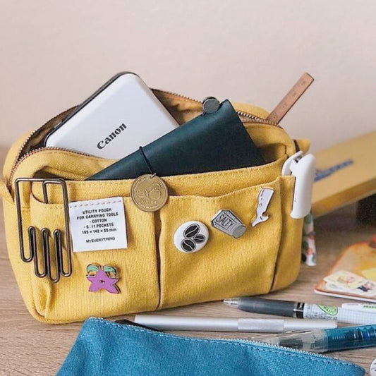 Hand Account Storage Bag Pencil Case Large Capacity Canvas Bag