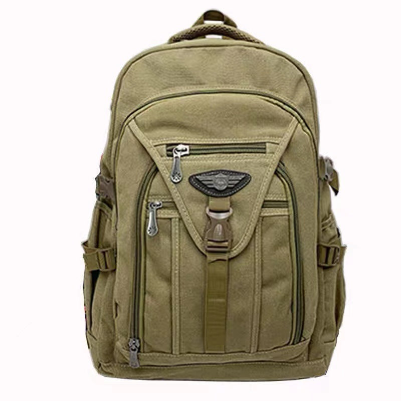 Thick Canvas Backpack Men's Wear-resistant And Durable